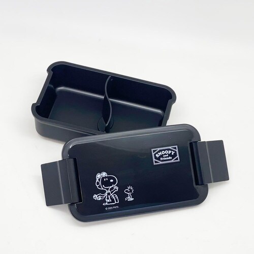 弁当箱 500ml 仕切付 スヌーピーブラック