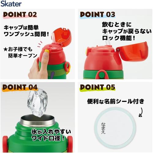 子供用 水筒 ストロー飲み はらぺこあおむし