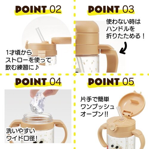 ストローマグ 折りたたみハンドル バーガーC