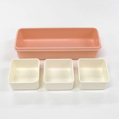 弁当箱 2段 シリコン製内蓋付 中子付