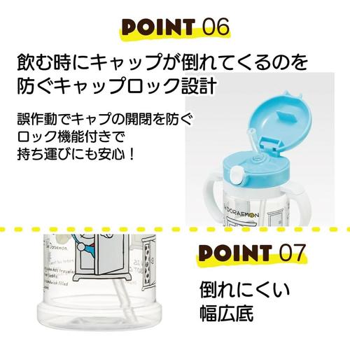 ベビー用マグカップストロー付き370mドラえもん