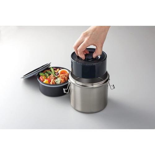 抗菌 保温弁当箱 丼ぶり型 真空 ステンレス