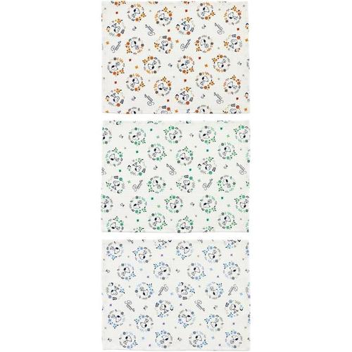 ワッフル生地 ふきん 3枚 スヌーピー