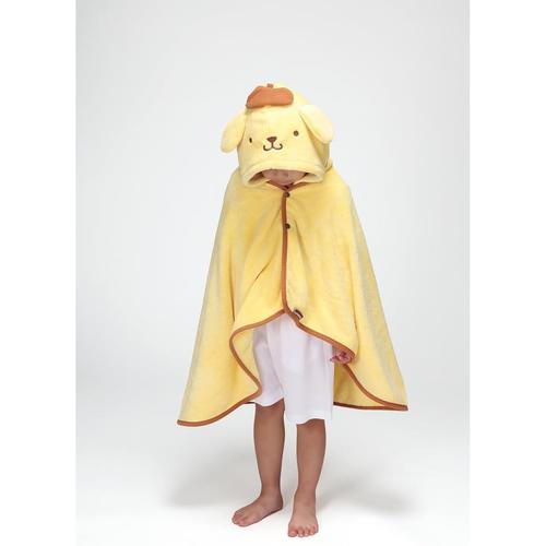 吸水速乾 フード付 バスポンチョ ポムポムプリン