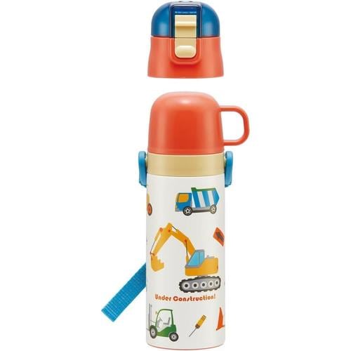 子供用 水筒 直飲み コップ飲み はたらくクルマ