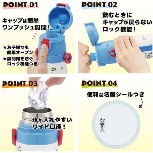 子供用 水筒 直飲み コップ飲み ドラえもん