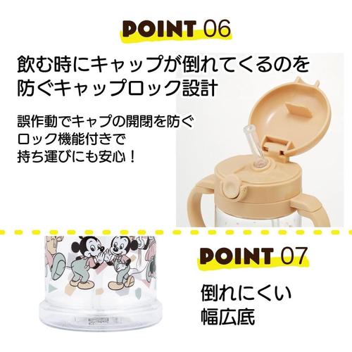 ベビー用マグカップストロー付き370mlミッキー