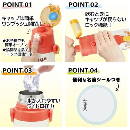 子供用 水筒 直飲みコップ飲み おさるのジョージ