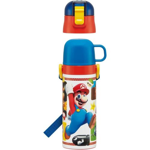子供用 水筒 直飲み コップ飲み スーパーマリオ