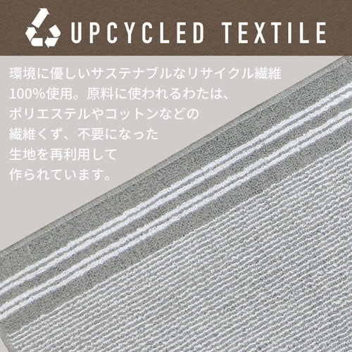 アップサイクル バスマット 足拭きマット ベージュ