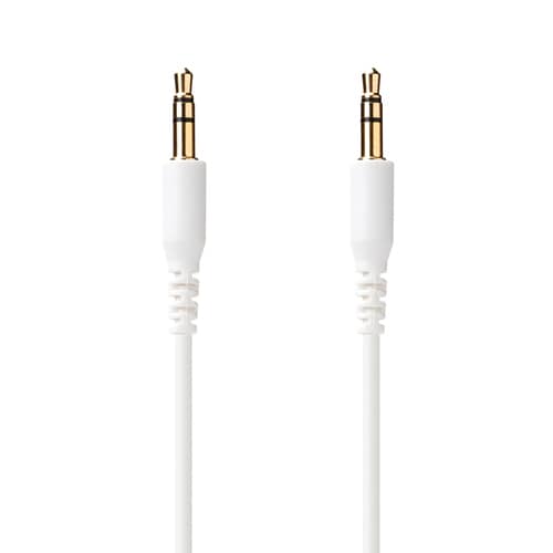 AUXオーディオケーブル 0.5m 白 2セット