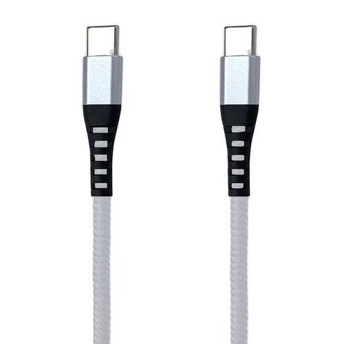 タフケーブルタイプC/タイプC 銀0.5m3セット