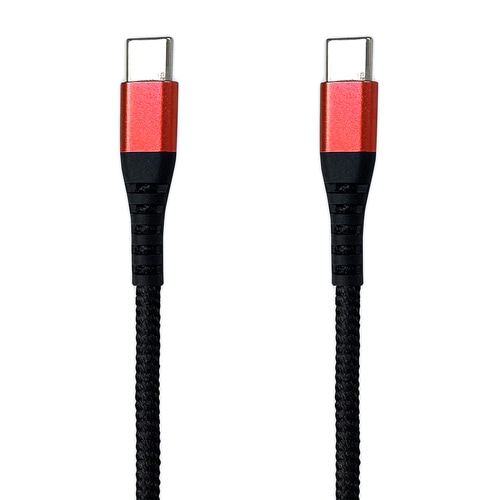 TypeC−TypeCケーブル1.2m 赤2セット