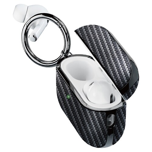 AirPods Pro PUレザーケース 柄・黒