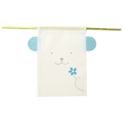 アニマル巾着BAG クマボーイ ブルー 5セット