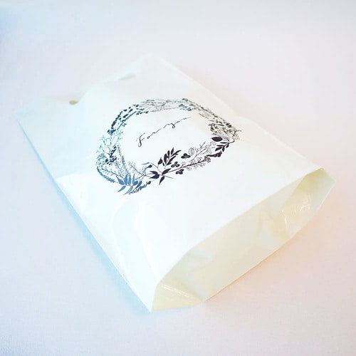 小判抜きビニールバッグ リーフ 5セット