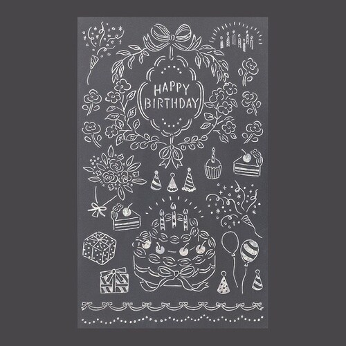 シール転写 箔 誕生日 5セット