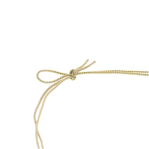 4ツ打ラメゴム二重74cm折径16cm白・金20