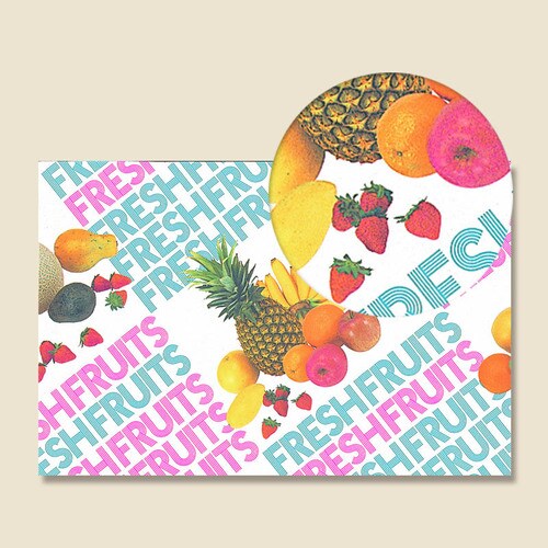 包装紙H判半才特厚レターフルーツ100枚入10