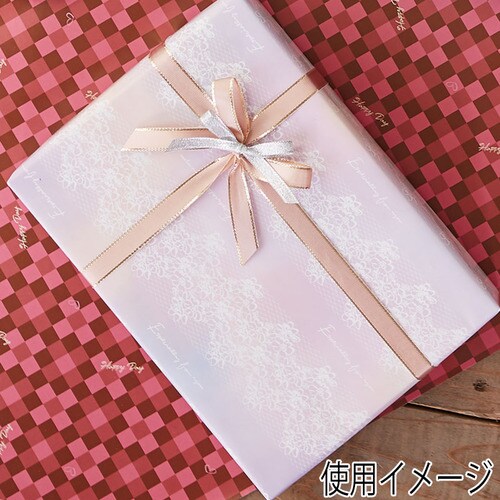 包装紙 半才 フルールライン×10