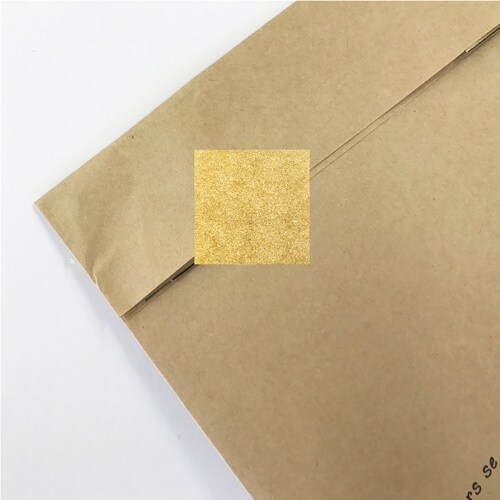 ギフトシールスクエア無地金40片10