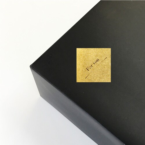 ギフトシールスクエアフォーユー金32片10