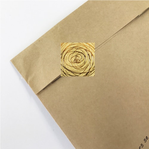 ギフトシールスクエアスピニング金32片10