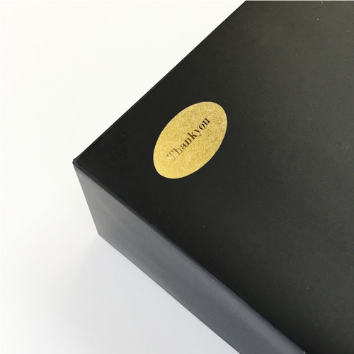 ギフトシールオーバルサンキュー金36片10