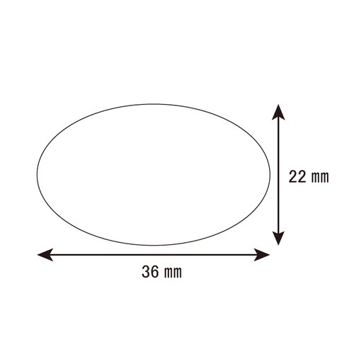 ギフトシールオーバルサンキュー金36片10