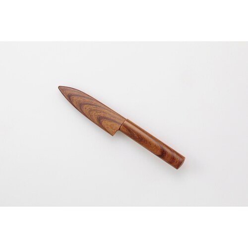 KK サヤ付きフルーツナイフ(木目調)