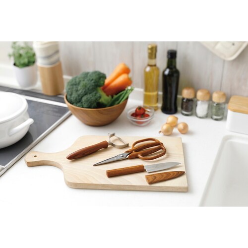 KK サヤ付きフルーツナイフ(木目調)