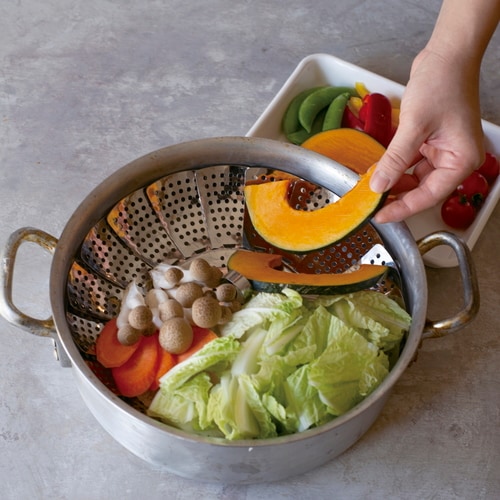 ステンレス フリーサイズ蒸し器