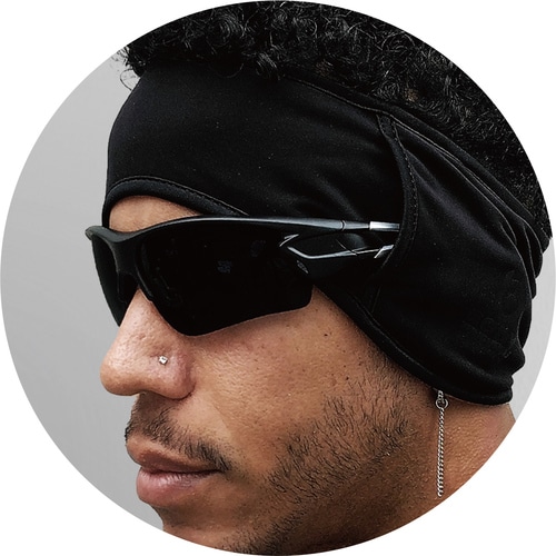 BTサーモ吸汗速乾 イヤーウォーマー 黒