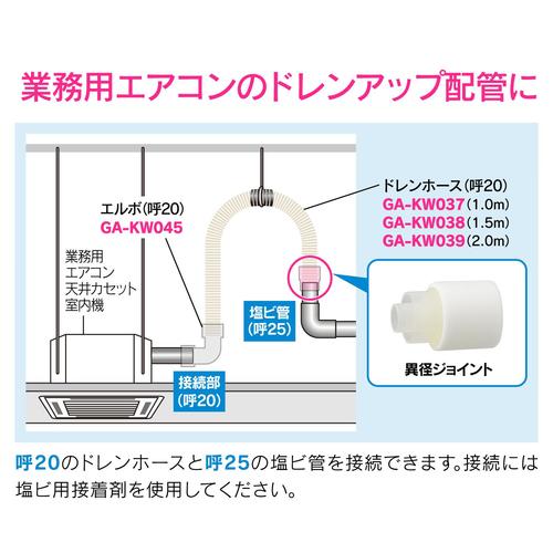 GA−KW047 異径ジョイント 呼20/呼25