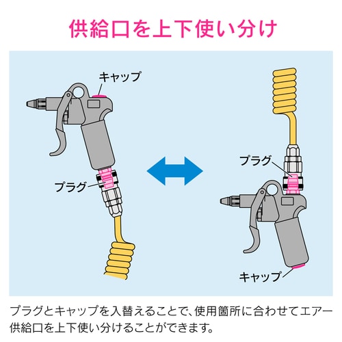 エアブローガン ワンタッチ接続