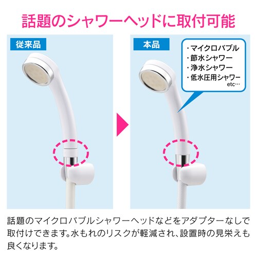 KVK用シャワーホース シャワーヘッド側ネジ