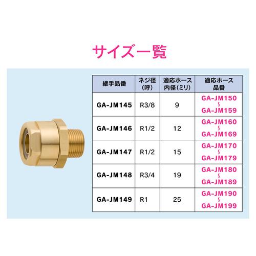 GA−JM149 ブレードホース継手 25mm