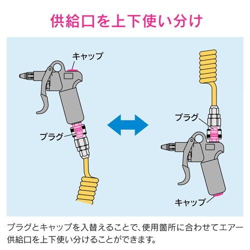 エアブローガン ワンタッチ接続