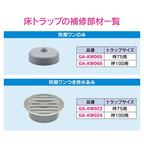GA−KW066 床排水用ワン呼100交換用