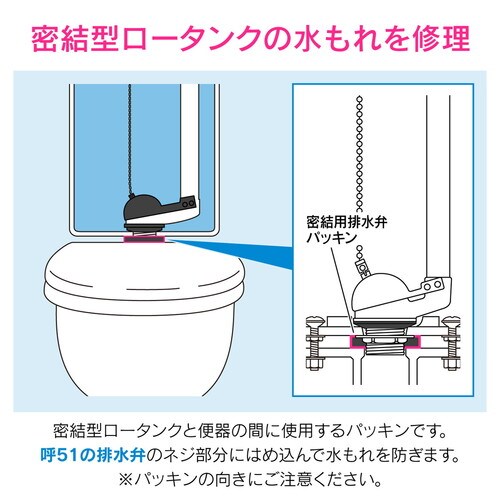 GA−NG028 密結排水弁パッキン 呼51