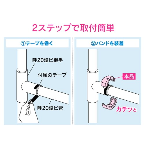 ナット風装飾パーツ 呼20塩ビパイプ用
