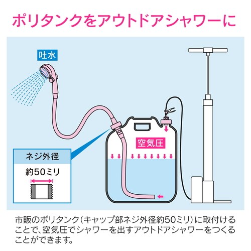 ポータブルシャワーキット