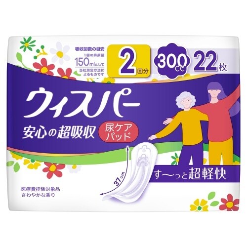 ウィスパー安心の超吸収300CC22枚×12
