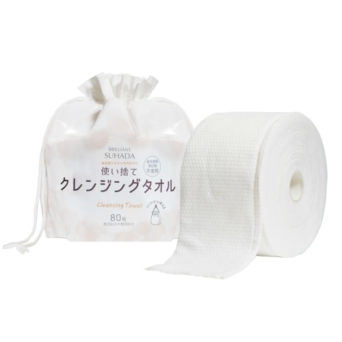 使い捨てクレンジングタオルロールタイプ80枚×6