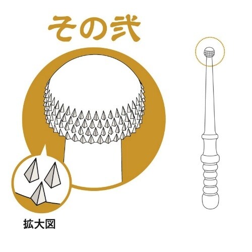 新体感耳かき 悟空の如意棒 黒×12