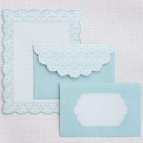 レターセット アラベスク ミントグリーン 5冊