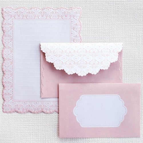 レターセット アラベスク ピンク 5冊