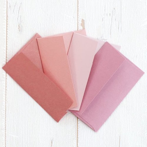 ミニカード ノスタルジックカラー ピンク 10個