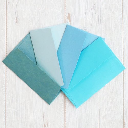 ミニカード ノスタルジックカラー ブルー 10個