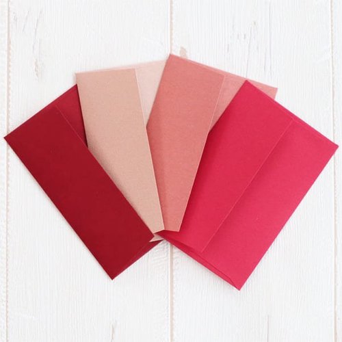 ミニカード ノスタルジックカラー レッド 10個